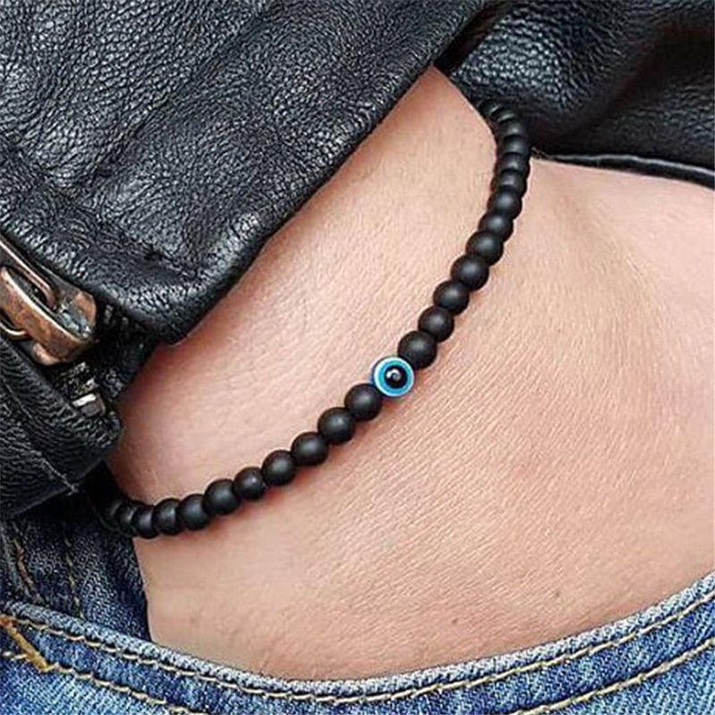 Мода Мужчины Мальчики Bangle Злой глаз ученик польский 6мм Матовая черная камни бусы ручной работы упругий браслет
Мода Мужчины Мальчики Bangle Злой глаз ученик польский 6мм Матовая черная камни бусы ручной работы упругий браслет