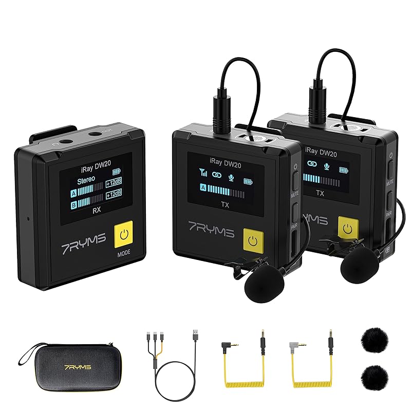 wireless pin microphone 7RYMS small and lightweight 48kHz/24bit Safety mode Monitoring function 12-step gain adjustment Supports video shooting/live
wireless pin microphone 7RYMS small and lightweight 48kHz/24bit Safety mode Monitoring function 12-step gain adjustment Supports video shooting/live
