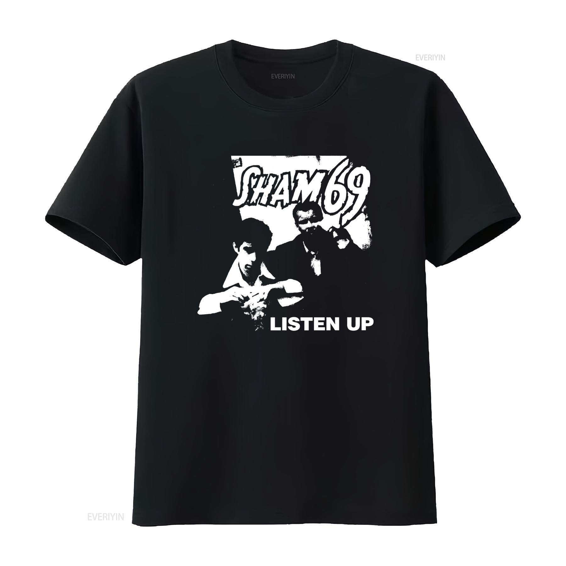 SHAM 69 English Punk Rock Band Listen Up T Shirt Music Regular vintage Washed Casual Slightly Stylish streetwear Soft 4XL
SHAM 69 English Punk Rock Band Listen Up T Shirt Music Regular vintage Washed Casual Slightly Stylish streetwear Soft 4XL