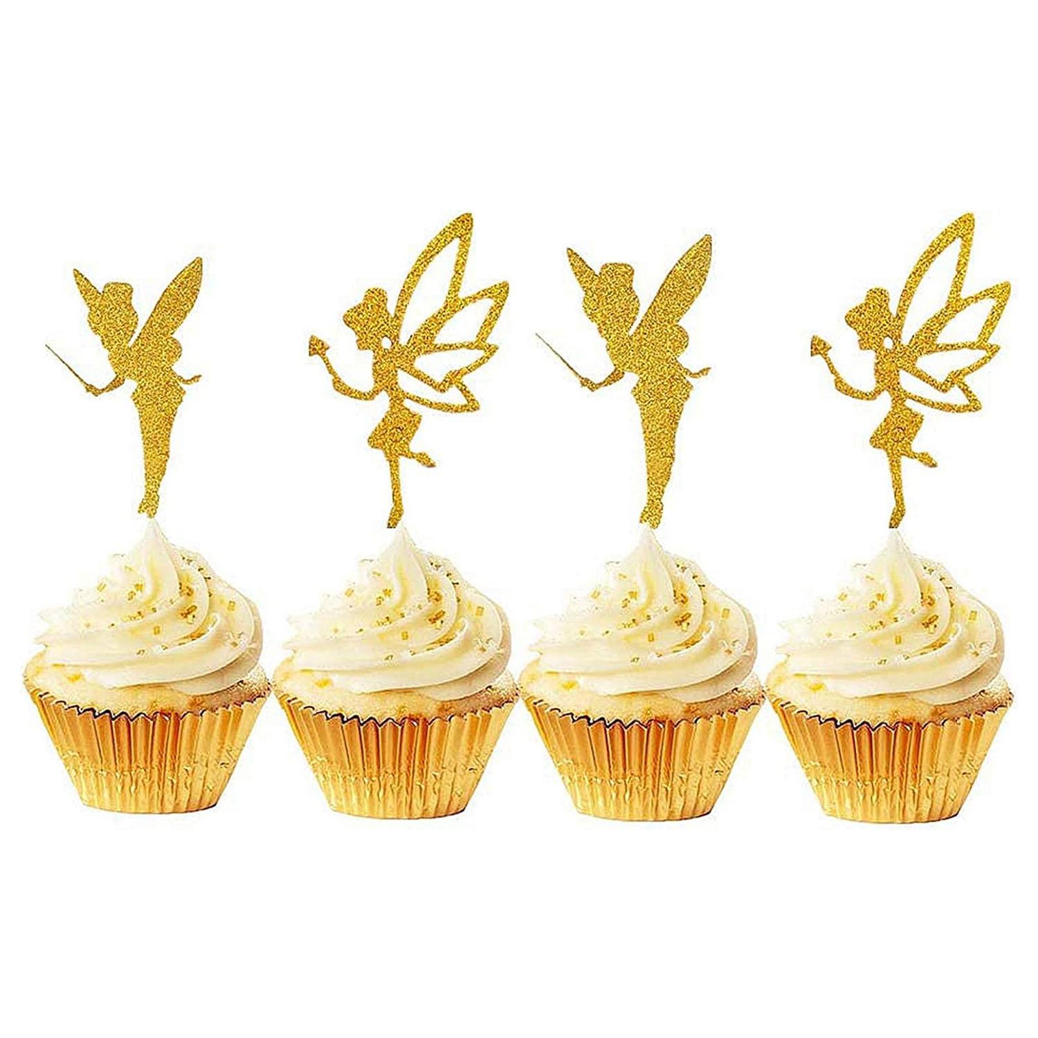 24 шт. Золотые блестящие топперы для кексов с феями, топпер для торта с ангелом, топпер для кексов с балериной для дня рождения, девичника, детского праздника, свадьбы
24 шт. Золотые блестящие топперы для кексов с феями, топпер для торта с ангелом, топпер для кексов с балериной для дня рождения, девичника, детского праздника, свадьбы