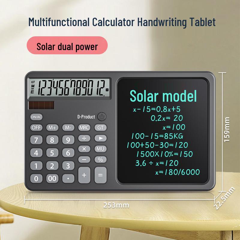 «Портативный ЖК-планшет для рукописного ввода: Калькулятор для офиса и деловых подарков с 12-битным дисплеем
«Портативный ЖК-планшет для рукописного ввода: Калькулятор для офиса и деловых подарков с 12-битным дисплеем