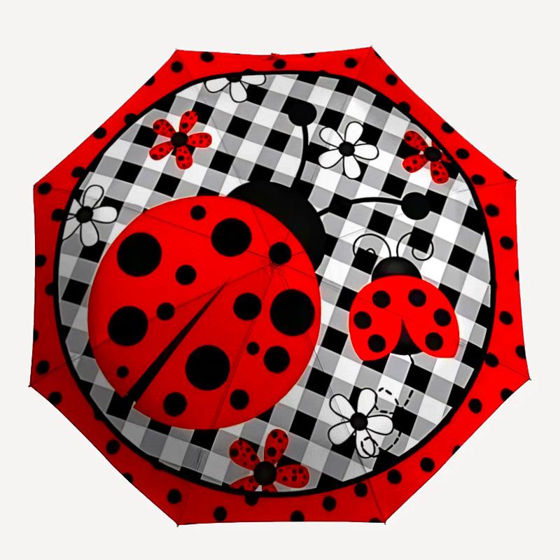 1pc Ladybug, Checkered Auto-Fold Umbrella with One-Touch Open/Close - 8 Reinforced Ribs for Windproof Stability, yy251118118
1pc Ladybug, Checkered Auto-Fold Umbrella with One-Touch Open/Close - 8 Reinforced Ribs for Windproof Stability, yy251118118