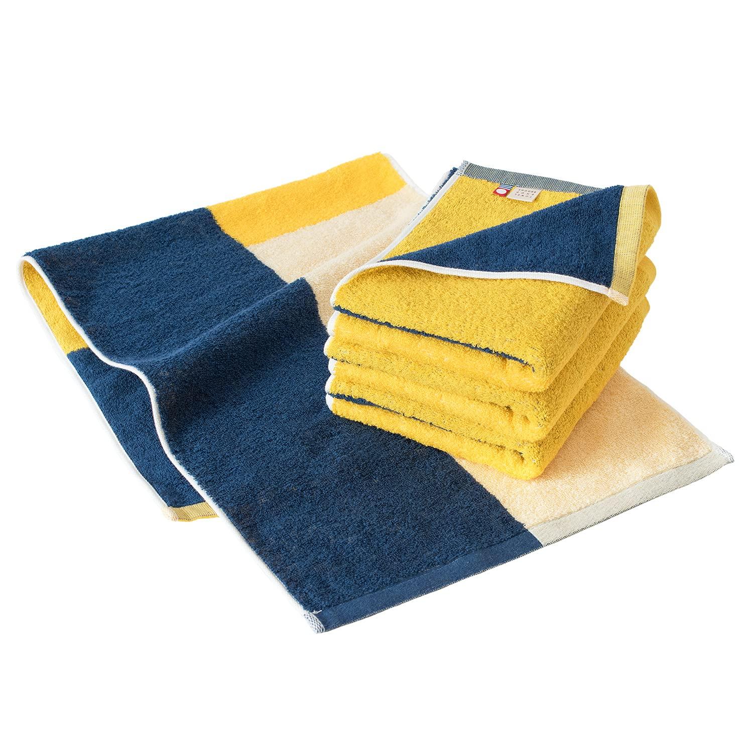 Сертифицированный набор полотенец для лица Bloom Imabari Towel из 4 коктейльных полотенец, сделано в Японии (Лимонно-голубой)
Сертифицированный набор полотенец для лица Bloom Imabari Towel из 4 коктейльных полотенец, сделано в Японии (Лимонно-голубой)
