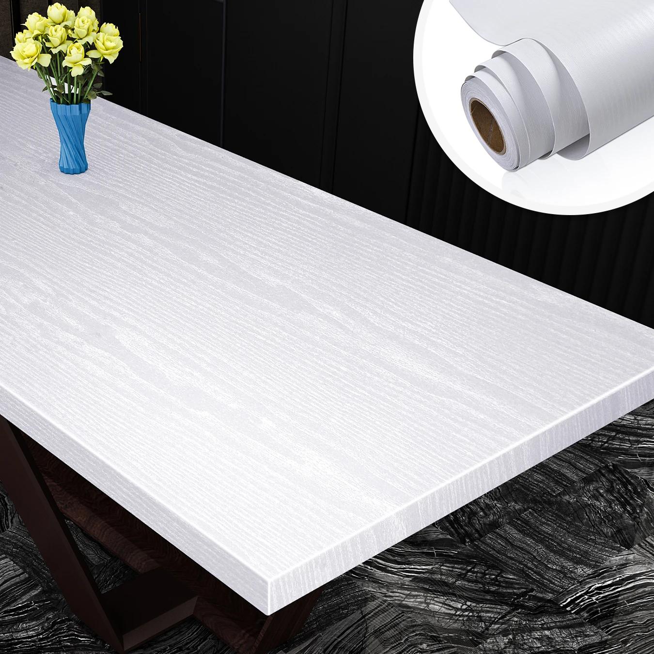 White Wood Vinyl Wallpaper Waterproof Self Adhesive wallpapers Doors Cabinet Desktop Modern Furniture Decorative wall Paper 40cm x 100cm
White Wood Vinyl Wallpaper Waterproof Self Adhesive wallpapers Doors Cabinet Desktop Modern Furniture Decorative wall Paper 40cm x 100cm