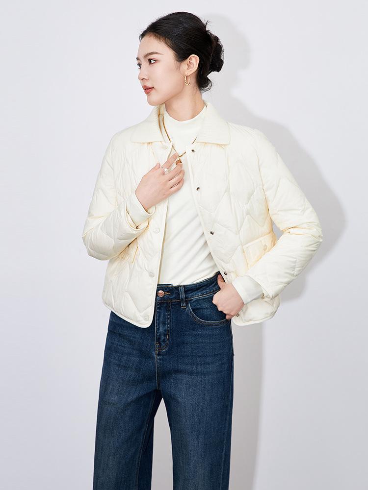 Элегантное женское пальто с лацканами и легким пухом - зимняя куртка с длинным рукавом Small
Элегантное женское пальто с лацканами и легким пухом - зимняя куртка с длинным рукавом Small