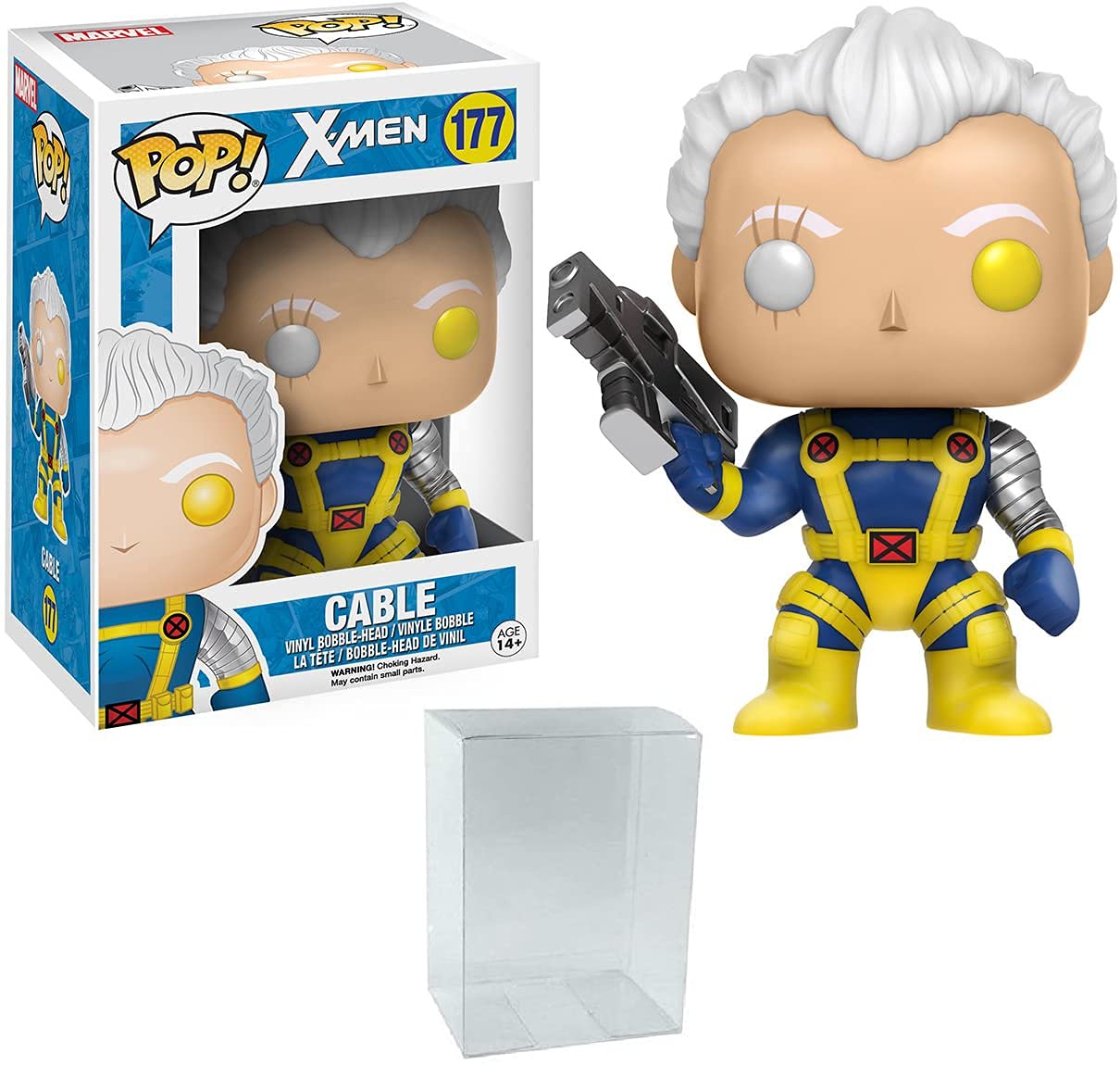 Вінілова фігурка Funko Pop Кабель з протектором для поп-коробки Marvel X-men (Комплектний ЧОХОЛ)
Вінілова фігурка Funko Pop Кабель з протектором для поп-коробки Marvel X-men (Комплектний ЧОХОЛ)