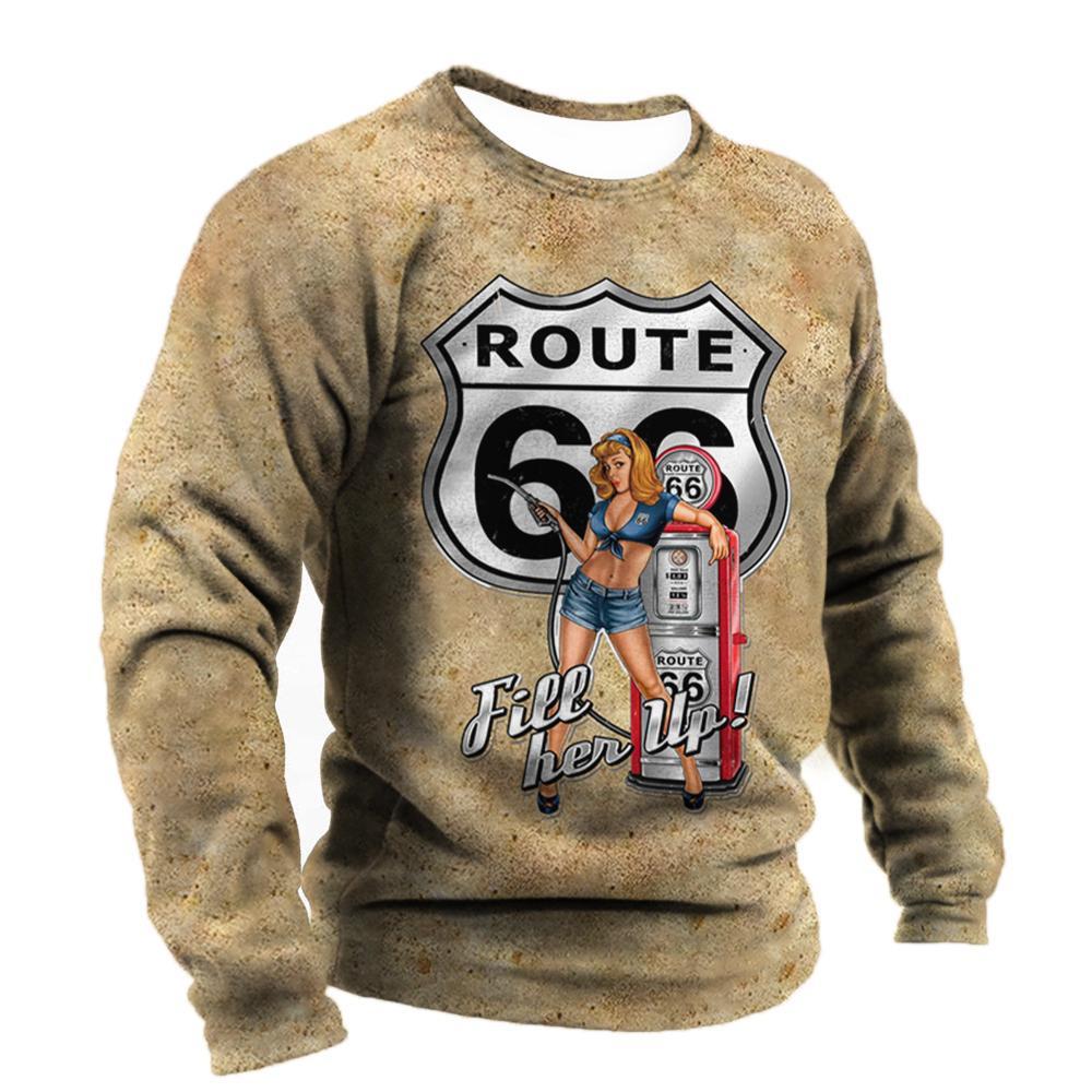 Nen Vintage Route 66 Мужская футболка с принтом мотоцикла и длинными рукавами, топы с круглым вырезом, большой повседневный пуловер 5xl
Nen Vintage Route 66 Мужская футболка с принтом мотоцикла и длинными рукавами, топы с круглым вырезом, большой повседневный пуловер 5xl