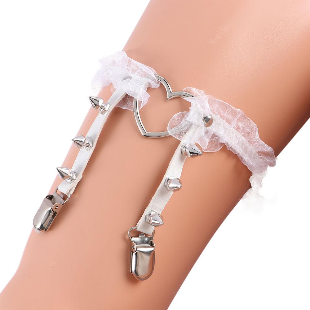 Sexy Garter Clip Leg Belt Rivet Leg Ring Heart-shape Suspenders Leather Leg Chain Punk Garters
Sexy Garter Clip Leg Belt Rivet Leg Ring Heart-shape Suspenders Leather Leg Chain Punk Garters