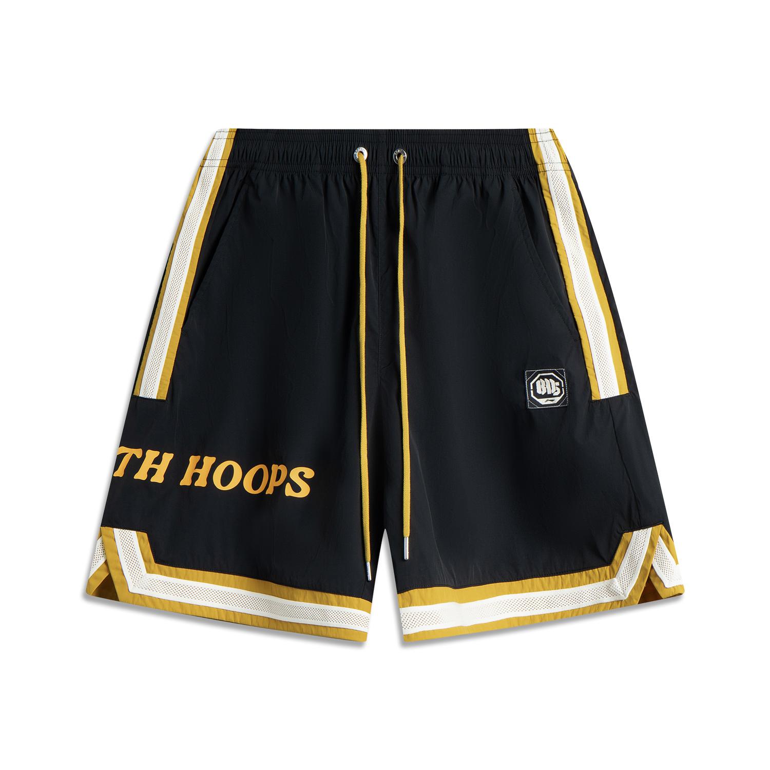 Li-Ning Basketball Series Letter Splicing Mid-Waist Drawstring Breathable Versatile Sports Shorts Men shorts Black AKSV193-3 M
Li-Ning Basketball Series Letter Splicing Mid-Waist Drawstring Breathable Versatile Sports Shorts Men shorts Black AKSV193-3 M