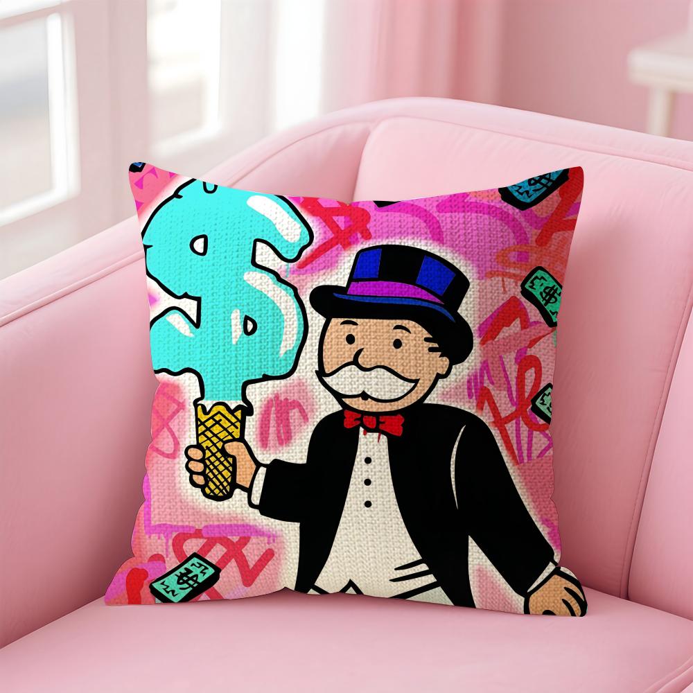 Cartoon MMonopoly Cute Cushion Cover Natural Linen Pillow Case DoubleSided Print Decorative Sofa Pillowcase Home Decor Gift 30x30cm
Cartoon MMonopoly Cute Cushion Cover Natural Linen Pillow Case DoubleSided Print Decorative Sofa Pillowcase Home Decor Gift 30x30cm