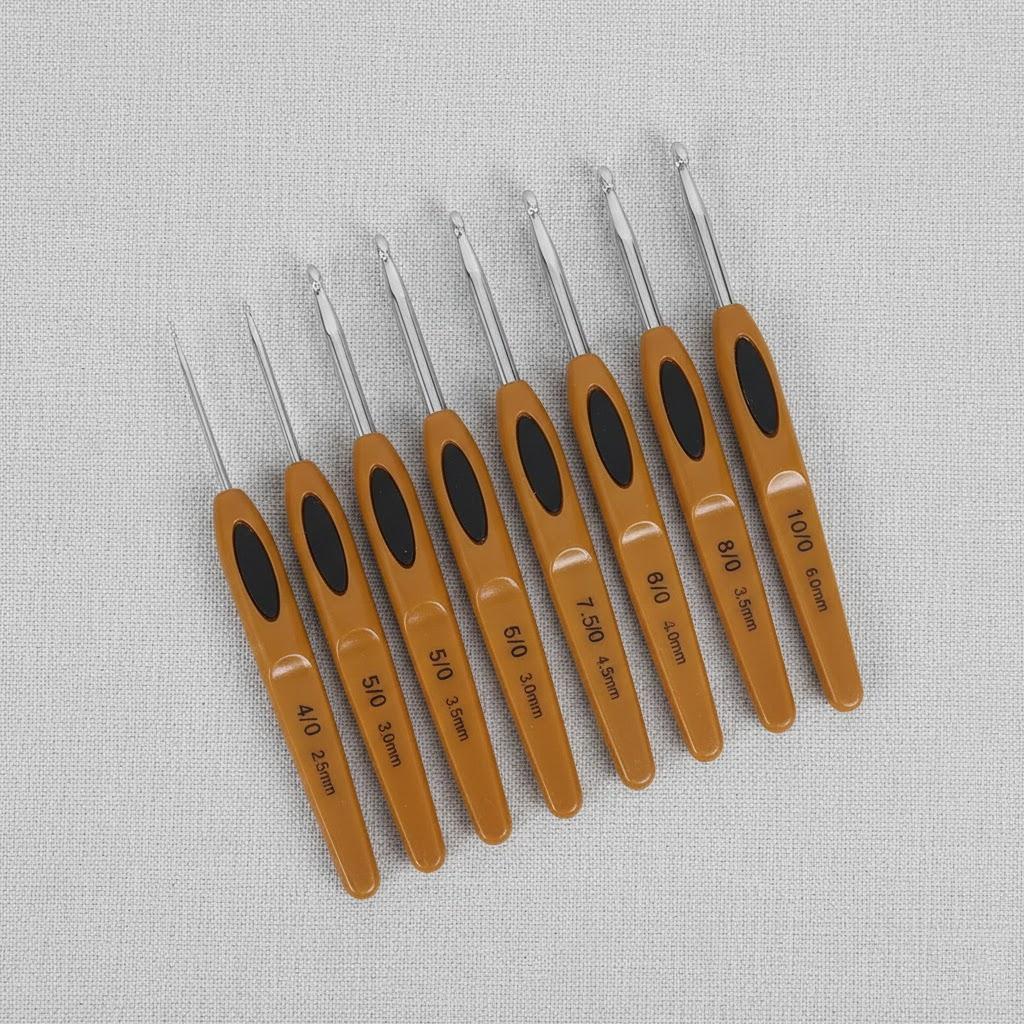 8PCS Knitting Needles Set Plastic Handle Soft Touch Crochet Tools with Rubber Grip Aluminum for DIY Craft Projects срібний
8PCS Knitting Needles Set Plastic Handle Soft Touch Crochet Tools with Rubber Grip Aluminum for DIY Craft Projects срібний
