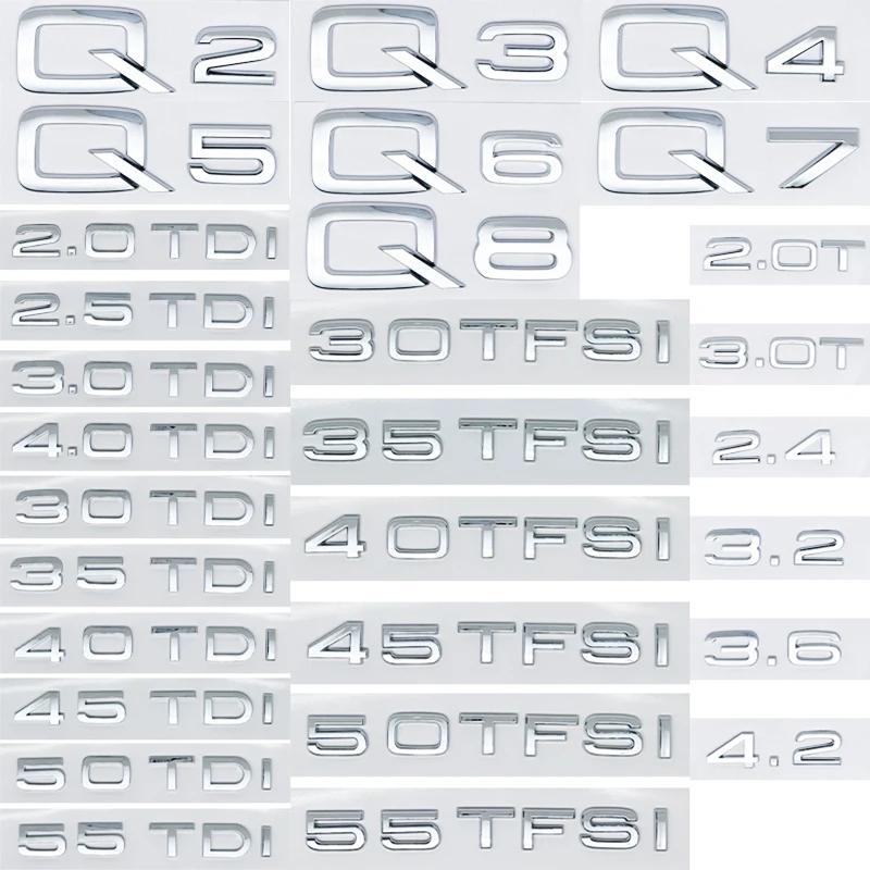 ABS Numbers Letters Q2 Q3 Q4 Q5 Q6 Q7 Q8 30 35 40 45 50 55 TDI TFSI 2.0T Emblem For Car Fender Trunk Rear Logo Sticker Q2 серебряный
ABS Numbers Letters Q2 Q3 Q4 Q5 Q6 Q7 Q8 30 35 40 45 50 55 TDI TFSI 2.0T Emblem For Car Fender Trunk Rear Logo Sticker Q2 серебряный