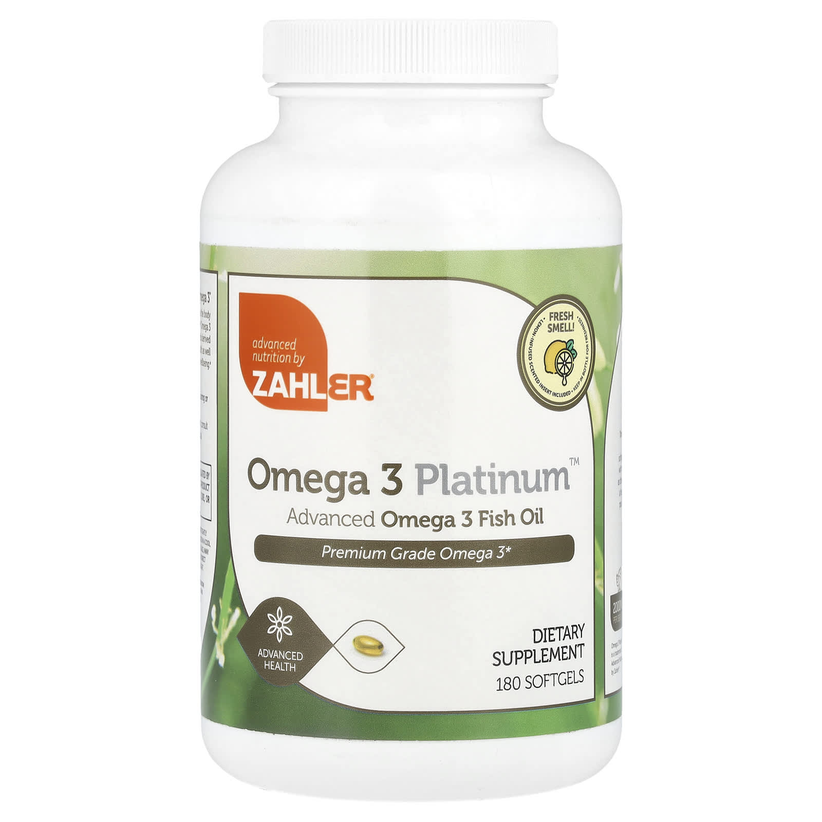 Omega 3 Platinum, Premium Omega 3 Fish Oil, 2,000Mg, 180 Softgels (1,000Mg per Softgel)
Omega 3 Platinum, Premium Omega 3 Fish Oil, 2,000Mg, 180 Softgels (1,000Mg per Softgel)