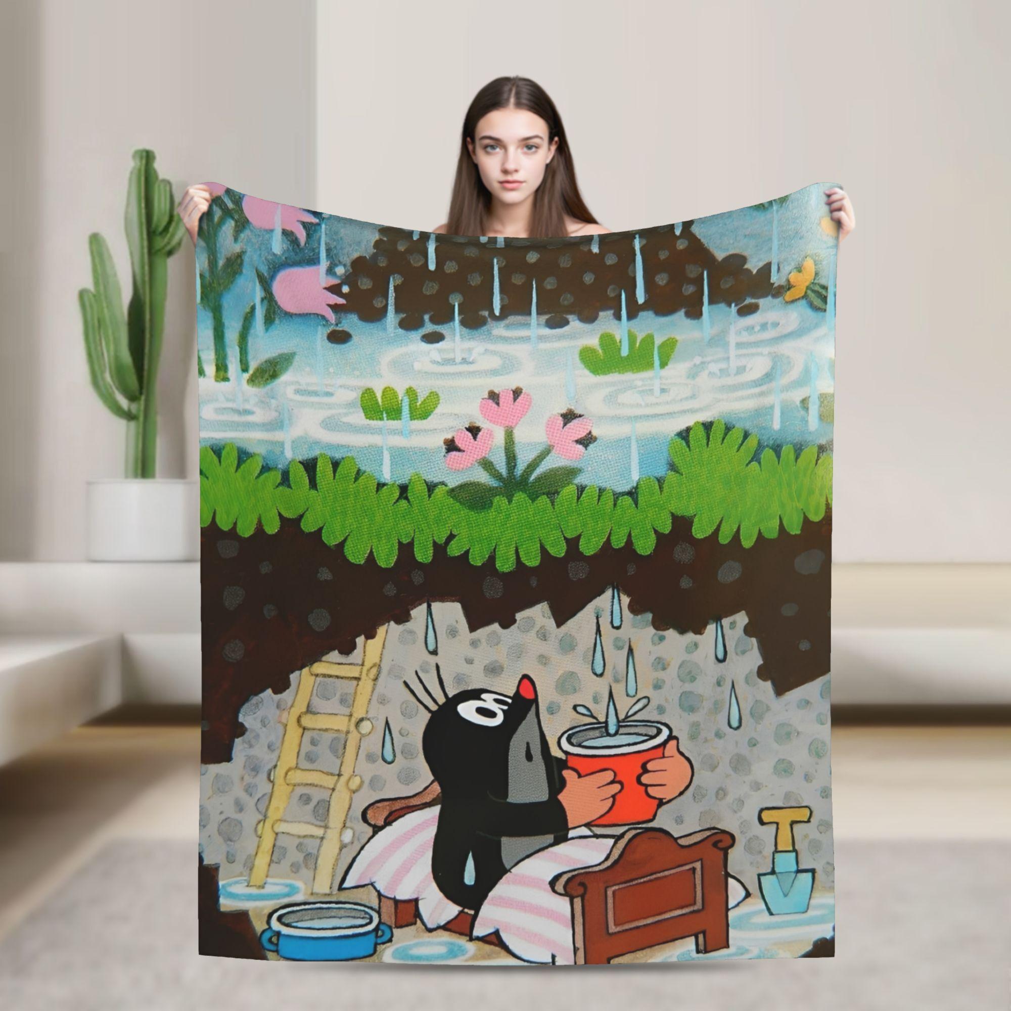 The Little Mole Krtek Blankets Cartoon Floral Flannel Throw Blanket Bedspread Decoration Ultra-Soft Warm Multifunction Rug Piece 80x60in
The Little Mole Krtek Blankets Cartoon Floral Flannel Throw Blanket Bedspread Decoration Ultra-Soft Warm Multifunction Rug Piece 80x60in