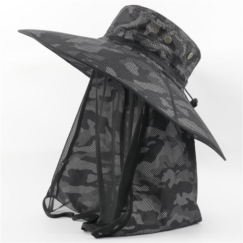 Camouflage bucket hat outdoor visor oversized brim mosquito-proof mesh shawl sun protection fishing hat sun hat
Camouflage bucket hat outdoor visor oversized brim mosquito-proof mesh shawl sun protection fishing hat sun hat