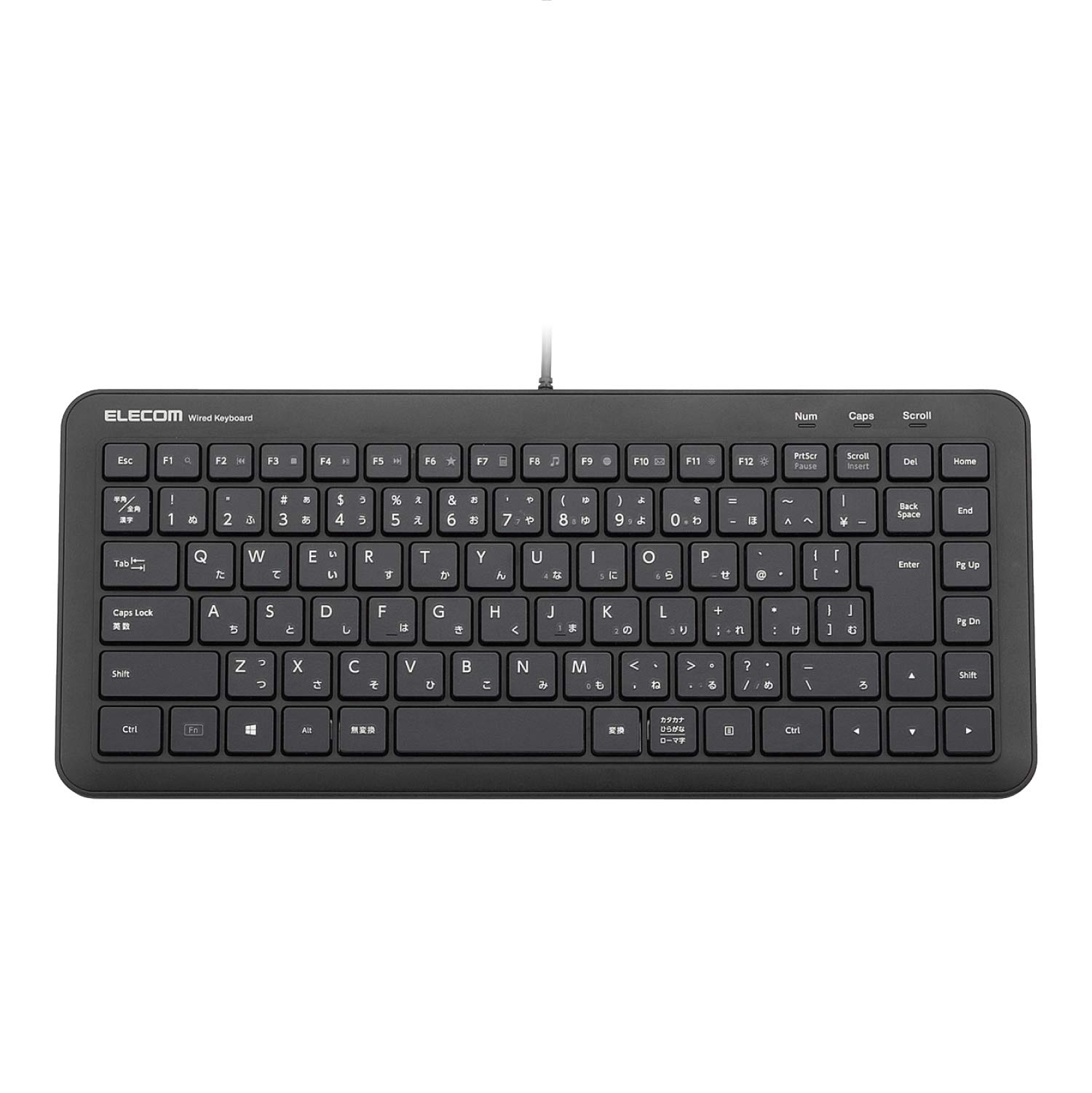 ELECOM Wired Mini Keyboard, Silent Type, Membrane, Black TK-FCM077PBK
ELECOM Wired Mini Keyboard, Silent Type, Membrane, Black TK-FCM077PBK