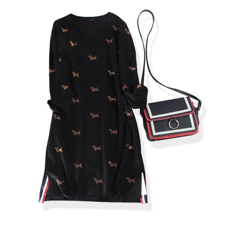 Young-Looking Girl s Heart Dogs Side Slit Dress Rhinestone Black XL recommend 60.00kg
Young-Looking Girl s Heart Dogs Side Slit Dress Rhinestone Black XL recommend 60.00kg