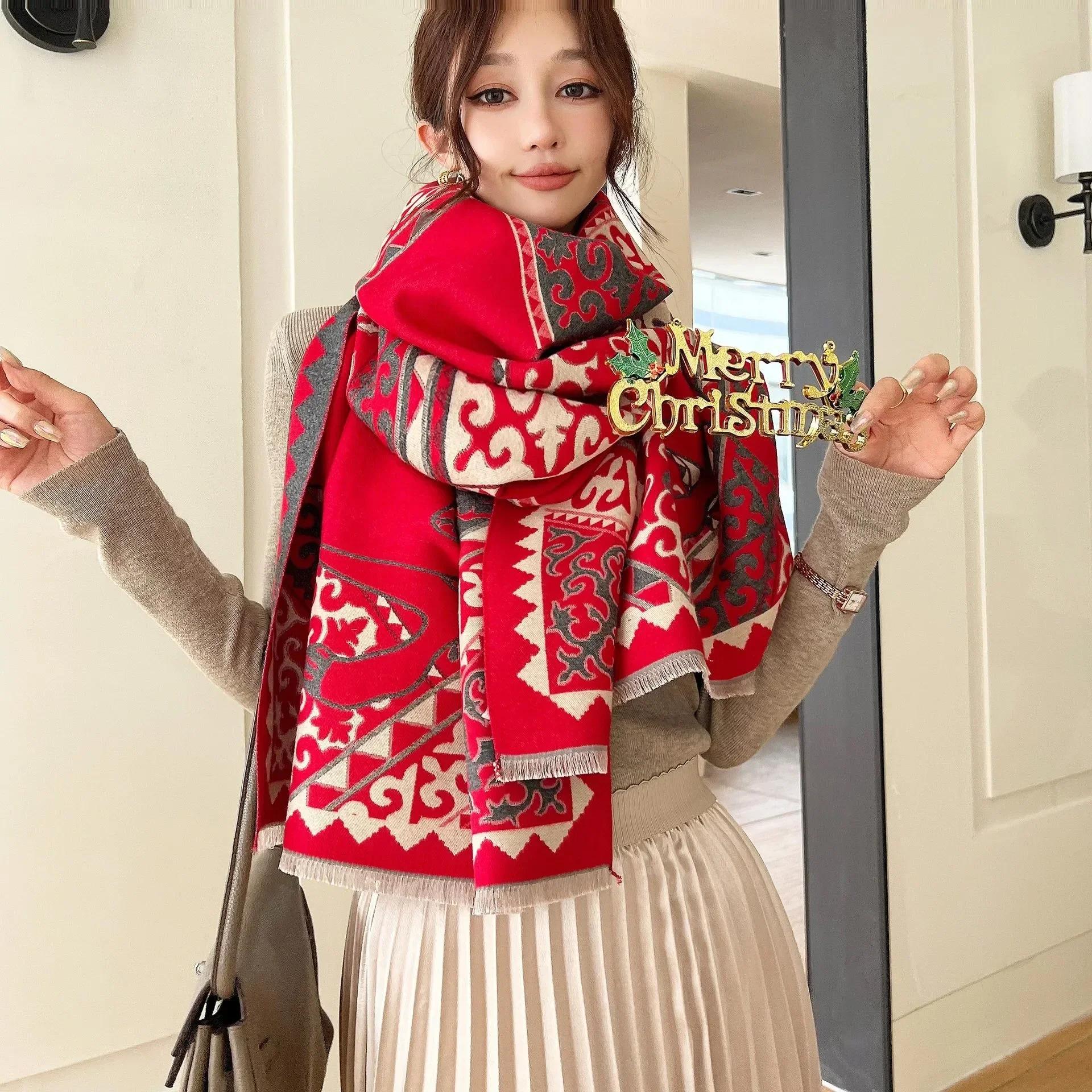 Luxury Scarf Cashmere Winter Pashmina Shawls Lady Wraps Design Plaid Floral Warm Scarves Blanket Stoles 65x185cm
Luxury Scarf Cashmere Winter Pashmina Shawls Lady Wraps Design Plaid Floral Warm Scarves Blanket Stoles 65x185cm
