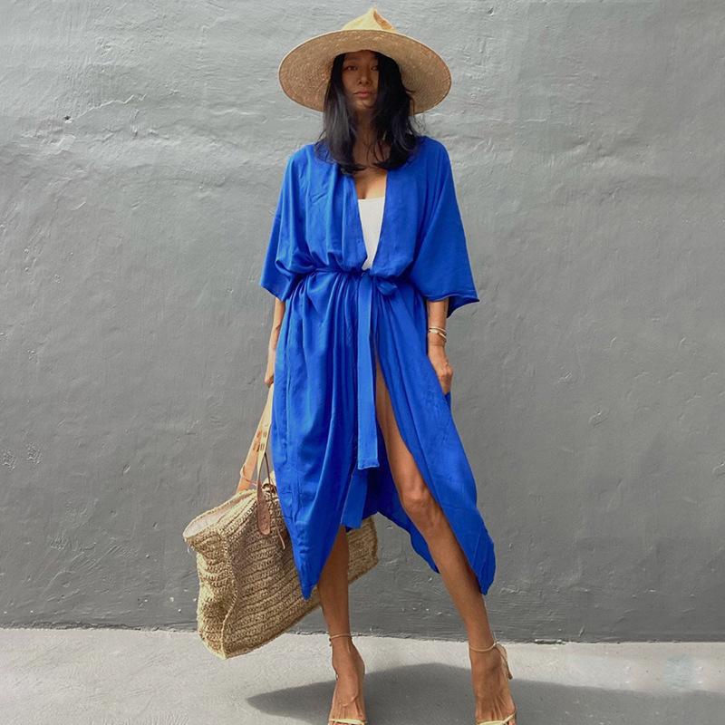 Multi-Color Euro-American Cotton Beach Cover-Up Cardigan One Size королівський синій колір
Multi-Color Euro-American Cotton Beach Cover-Up Cardigan One Size королівський синій колір