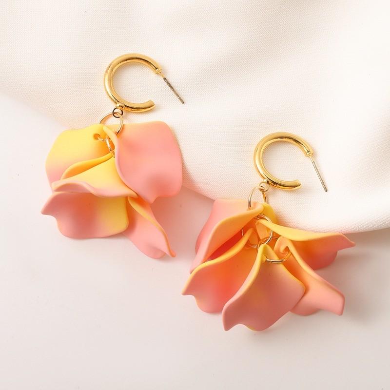 Pinkdudu Fashion Rose Flower Petal Drop Earrings Resin Gradient Color Flower Earrings Women Jewelry PD2384 оранжевый
Pinkdudu Fashion Rose Flower Petal Drop Earrings Resin Gradient Color Flower Earrings Women Jewelry PD2384 оранжевый