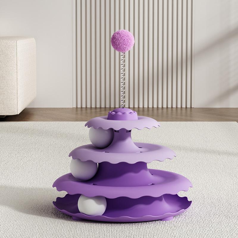 3 Layer Cat Toy with Spinning Balls Interactive Playtime for Kittens to Release Energy and Have Fun
3 Layer Cat Toy with Spinning Balls Interactive Playtime for Kittens to Release Energy and Have Fun