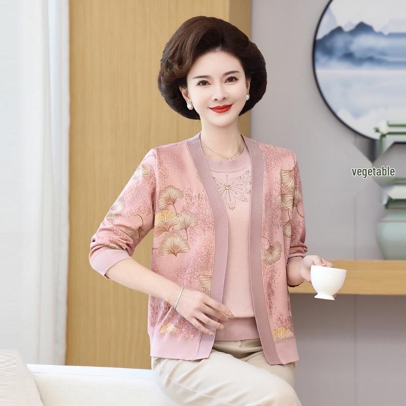 Mom s Spring Knitwear Two-Piece Set: Stylish Cardigan & Top for Middle-Aged & Elderly Women 5XL (recommended for 75-82.5 kg) розовый
Mom s Spring Knitwear Two-Piece Set: Stylish Cardigan & Top for Middle-Aged & Elderly Women 5XL (recommended for 75-82.5 kg) розовый