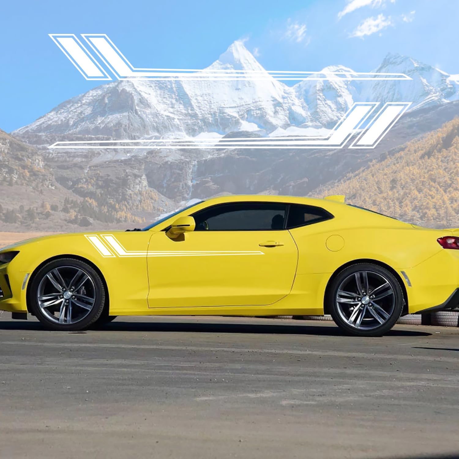 Vinyl DIY Car Side Decals Compatible with Chevy Camaro Side Body Car Decals Racing Stripes Sticker Stripe Graphics Car Body Side Door Decoration білий
Vinyl DIY Car Side Decals Compatible with Chevy Camaro Side Body Car Decals Racing Stripes Sticker Stripe Graphics Car Body Side Door Decoration білий