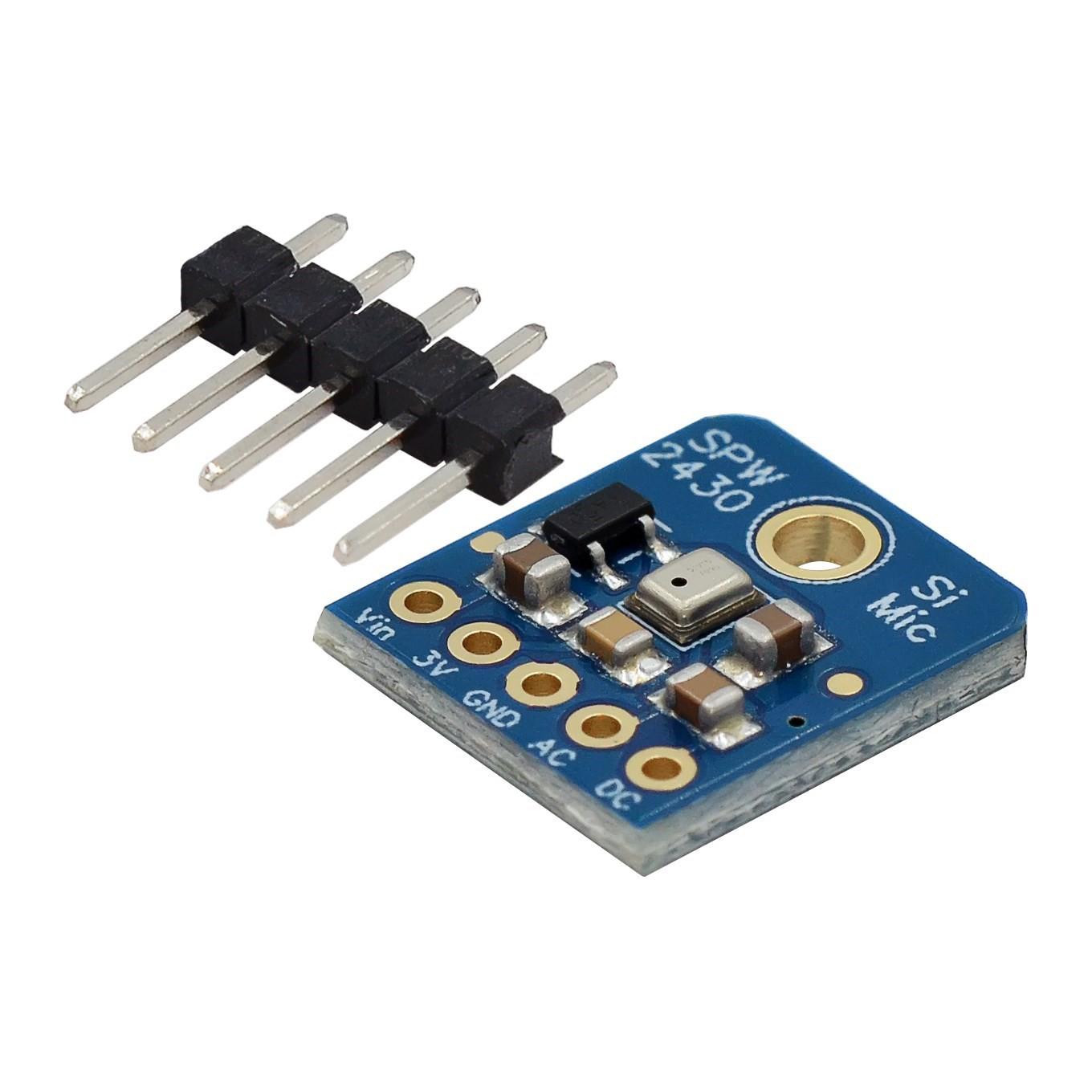SPW2430 MEMS Microphone Sound Detection Sensor Module Mono MEMS Microphone Detect for Voice Converters Audio Recording
SPW2430 MEMS Microphone Sound Detection Sensor Module Mono MEMS Microphone Detect for Voice Converters Audio Recording