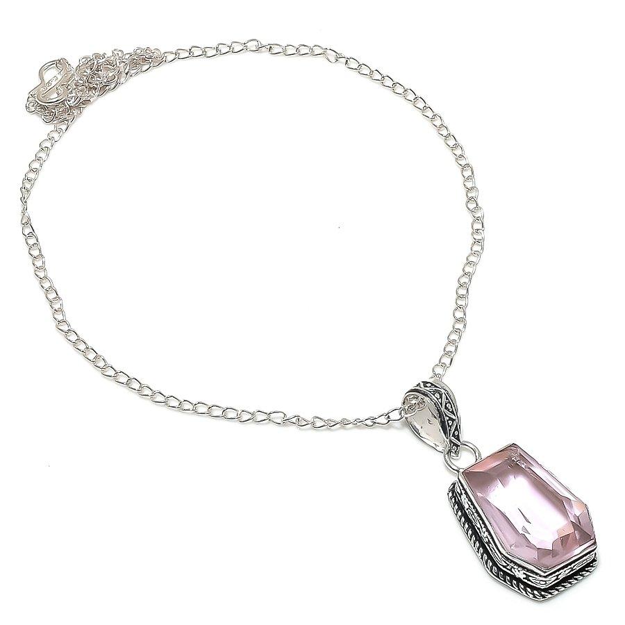 Natural Pink Kunzite Gemstone 925 Sterling Silver Jewelry Pendant 2.56 w0N60
Natural Pink Kunzite Gemstone 925 Sterling Silver Jewelry Pendant 2.56 w0N60