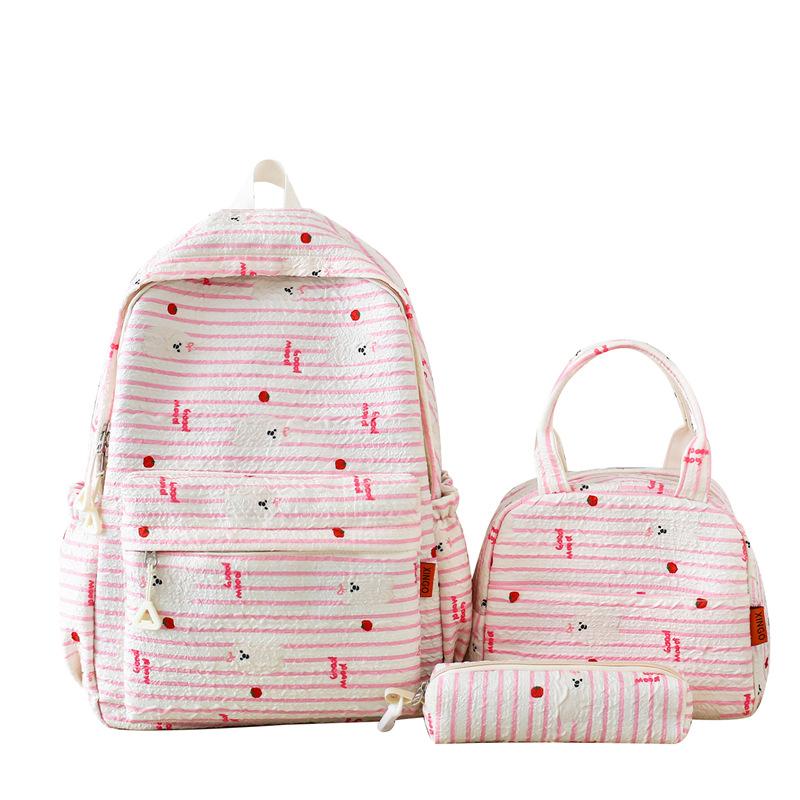 Girls Lightweight Junior High School Students High School Students Backpack High Value School Bag Women Three Piece Set Korean Cute Travel Backpack
Girls Lightweight Junior High School Students High School Students Backpack High Value School Bag Women Three Piece Set Korean Cute Travel Backpack