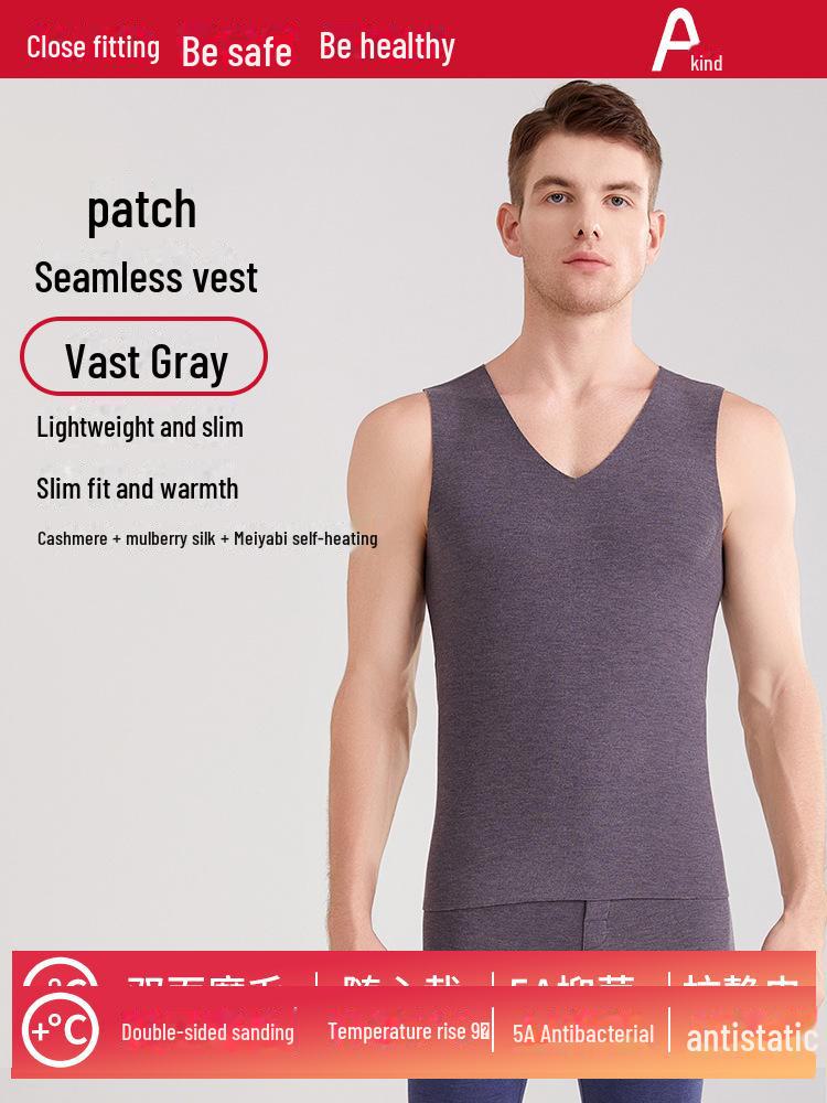 Men s German Cashmere Thermal Underwear: Silk Heating, Thick Fleece, Warm Vest XXL/180
Men s German Cashmere Thermal Underwear: Silk Heating, Thick Fleece, Warm Vest XXL/180