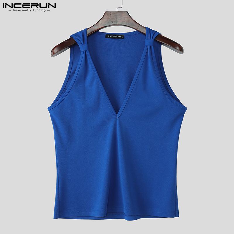 INCERUN Men Deep V Neck Twisted Sleeveless Casual Skinny Tank Tops 5XL темно-рожевого кольору
INCERUN Men Deep V Neck Twisted Sleeveless Casual Skinny Tank Tops 5XL темно-рожевого кольору