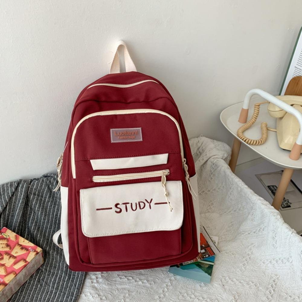 Multi Pocket Student Backpack Canvas School Backpack Cute Nylon School Bag Teenager розовый
Multi Pocket Student Backpack Canvas School Backpack Cute Nylon School Bag Teenager розовый