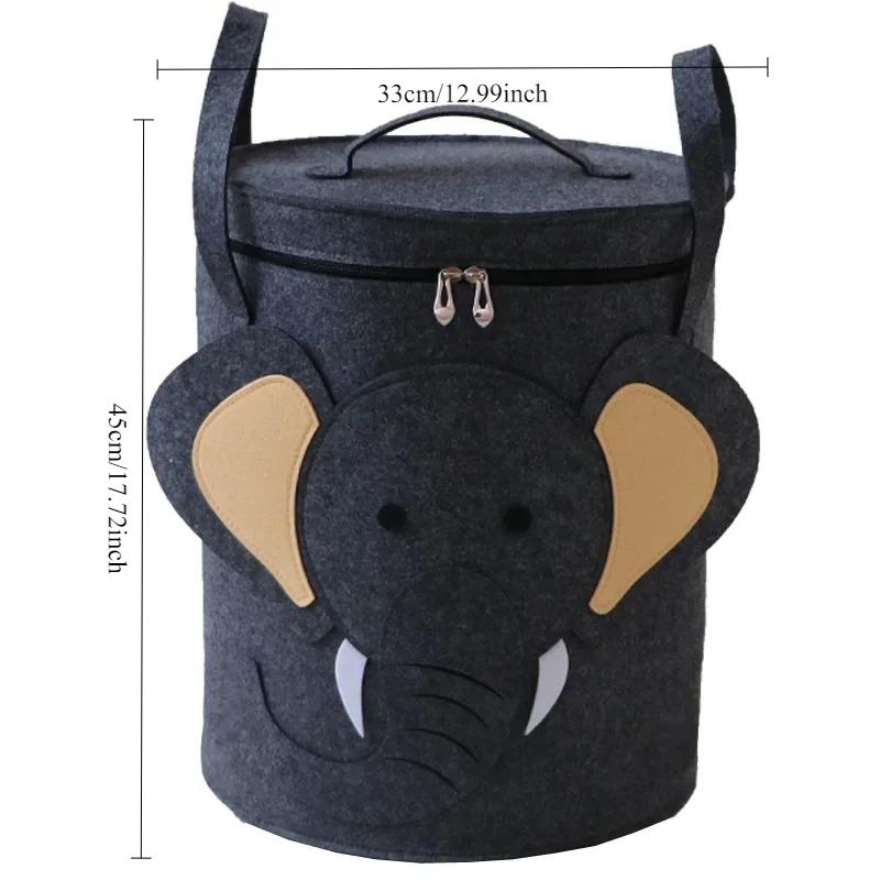 Felt Toy Storage Bucket with Lid, Cartoon Animal Dirty Clothes Basket, Portable Dustproof Laundry Bag чёрный
Felt Toy Storage Bucket with Lid, Cartoon Animal Dirty Clothes Basket, Portable Dustproof Laundry Bag чёрный