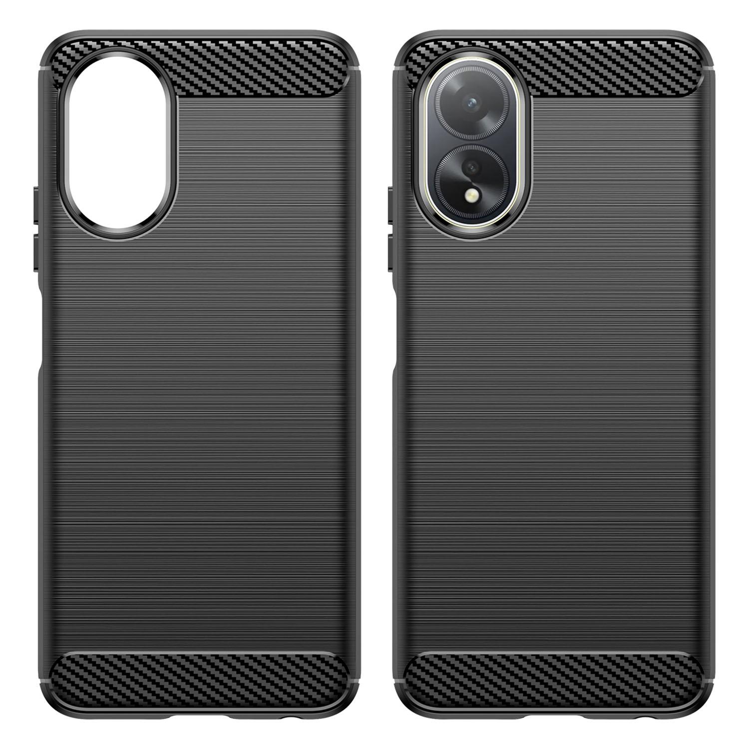 For Oppo A38 4G/A18 4G Case Anti-Scratch Phone Cover Carbon Fiber Texture TPU Phone Shell Black
For Oppo A38 4G/A18 4G Case Anti-Scratch Phone Cover Carbon Fiber Texture TPU Phone Shell Black