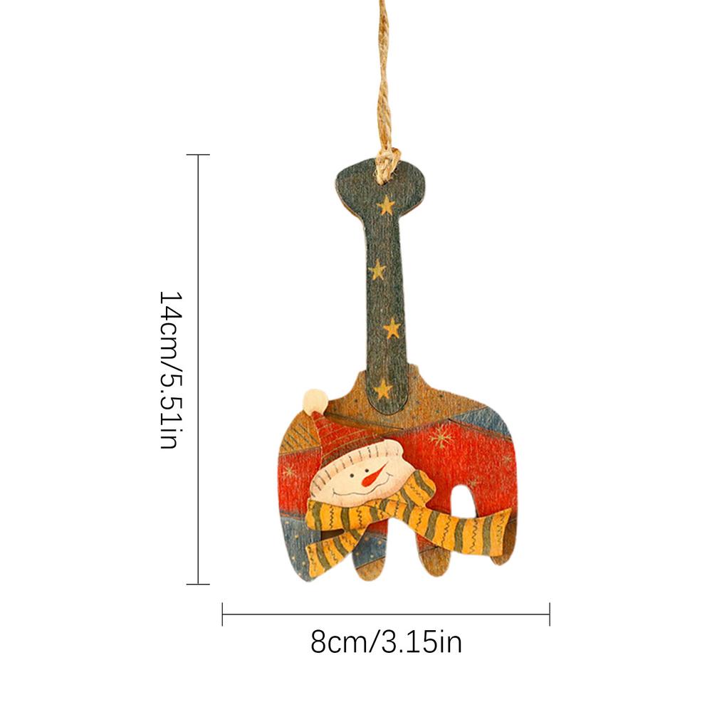 Деревянные елочные украшения Деревянные украшения для елки Орнамент Рождественский сезонный праздничный декор Рождественская деревянная дверь
