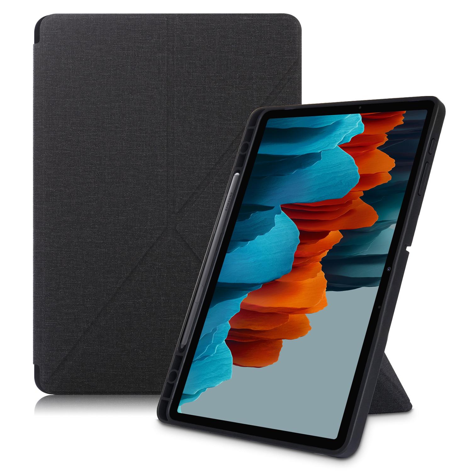 12,4-дюймовый льняной чехол из ТПУ, подходящий для Samsung Tab S7 T736/T970, многофункциональный защитный чехол с деформацией
12,4-дюймовый льняной чехол из ТПУ, подходящий для Samsung Tab S7 T736/T970, многофункциональный защитный чехол с деформацией