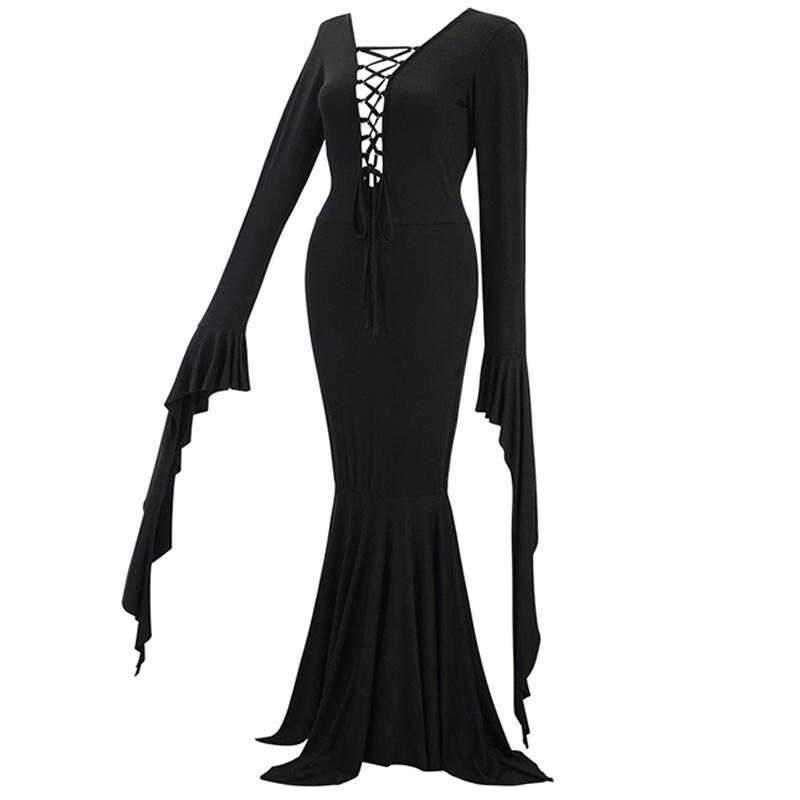 Morticia Addams Gothic Black Long Sleeve Vintage Dress Medium
Morticia Addams Gothic Black Long Sleeve Vintage Dress Medium