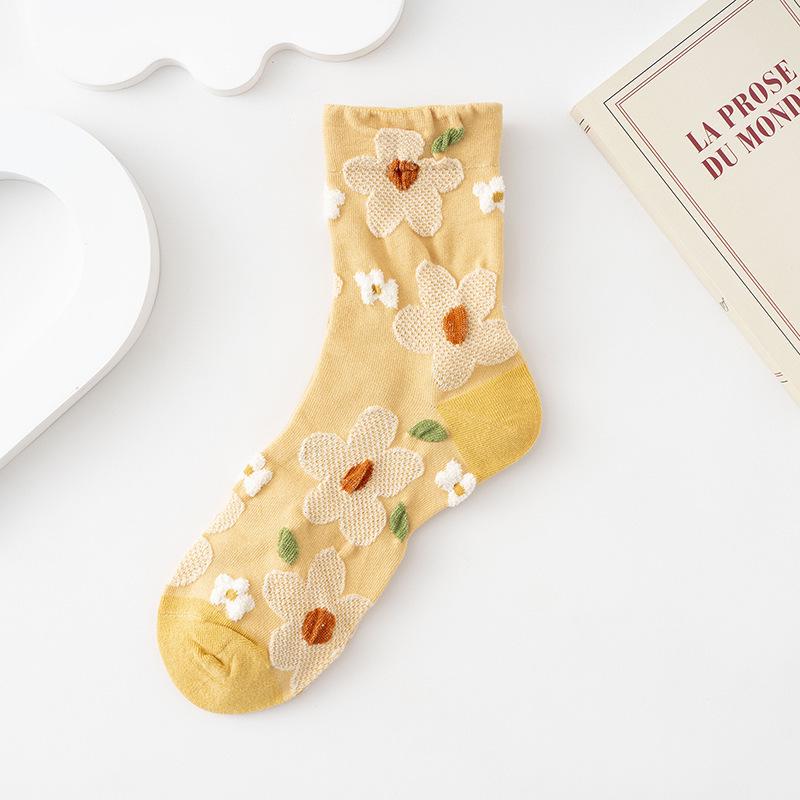 Retro Floral Mid-Calf Women s Socks - Sweet Mori Style, Korean Embossed Flower Design 35-41
Retro Floral Mid-Calf Women s Socks - Sweet Mori Style, Korean Embossed Flower Design 35-41