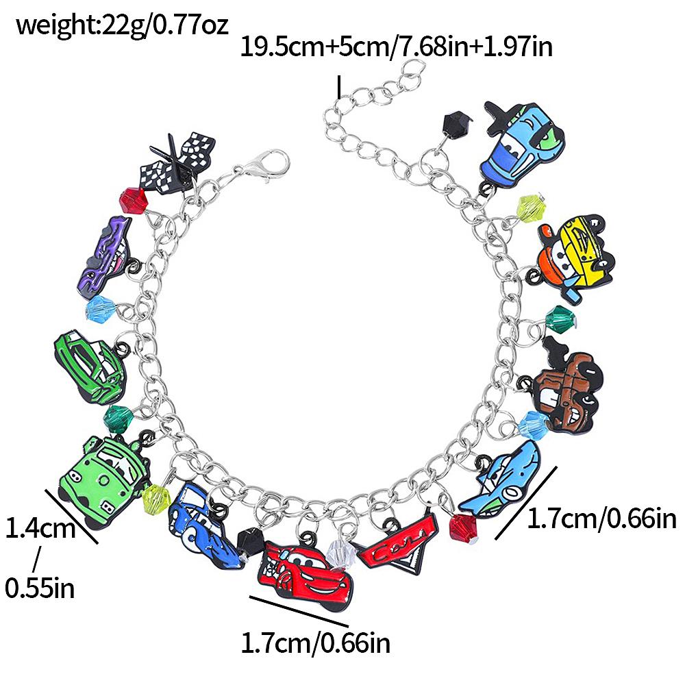 Anime Cars Lightning McQueen Enamel Pendant Bracelet Personalized Fashion Cosplay Jewelry Gifts
Anime Cars Lightning McQueen Enamel Pendant Bracelet Personalized Fashion Cosplay Jewelry Gifts