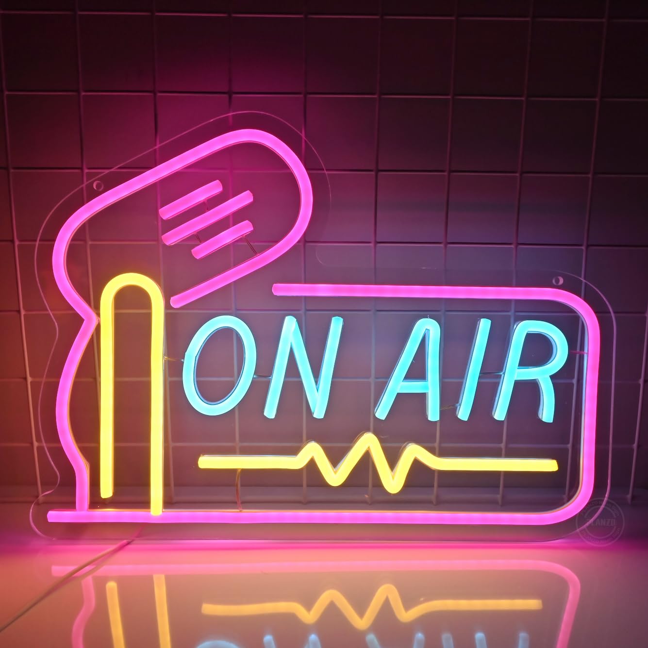 On Air Neon Sign for Live Studio Broadcasting Room Radio Station Wall Decor LED Recording Light Sign for Music Studio Boys Girls
On Air Neon Sign for Live Studio Broadcasting Room Radio Station Wall Decor LED Recording Light Sign for Music Studio Boys Girls