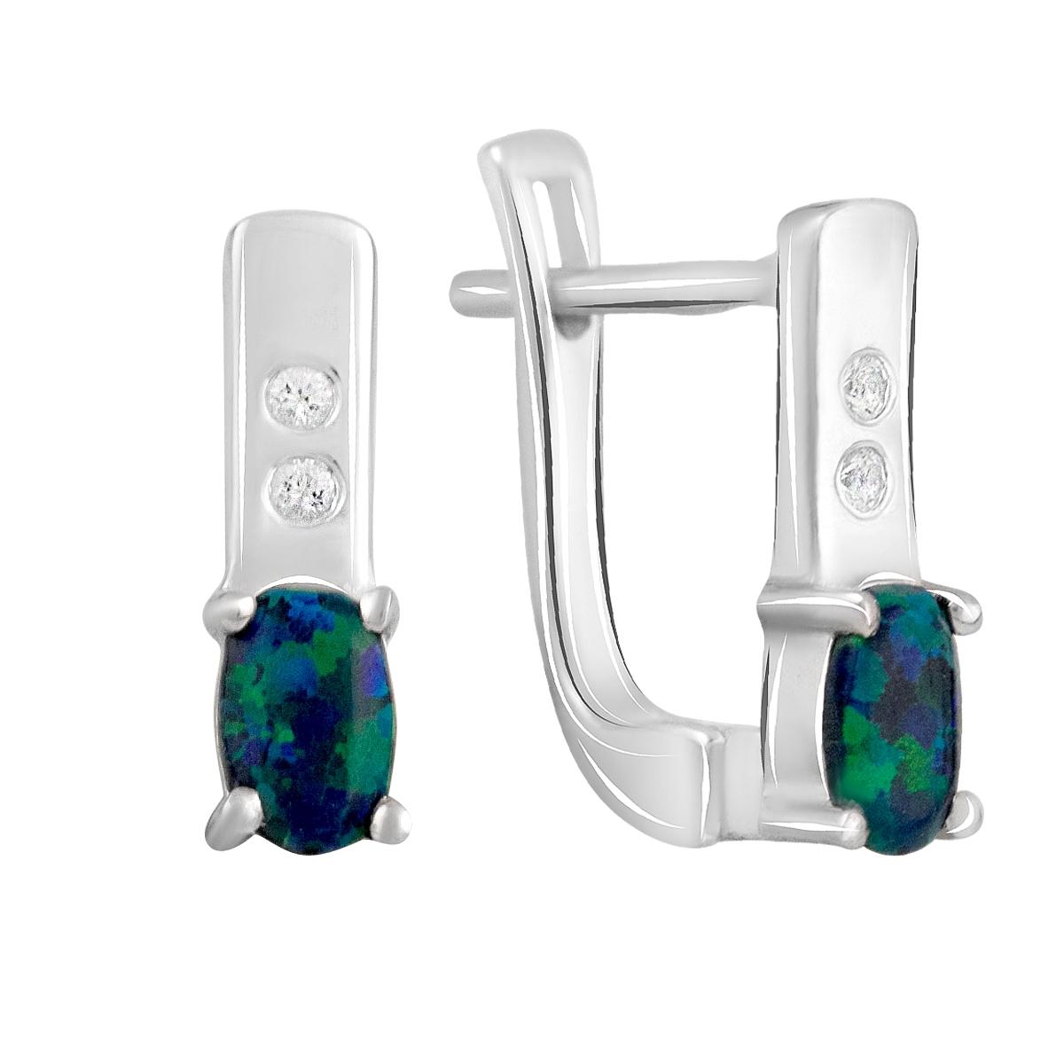 Срібні сережки з опалом 0.546ct (2125327)
Срібні сережки з опалом 0.546ct (2125327)