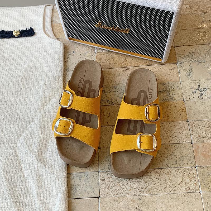 Thick-soled retro leopard print one-word slippers for women s outer wear 2025 new summer beach vacation sandals half slippers 35 жёлтый
Thick-soled retro leopard print one-word slippers for women s outer wear 2025 new summer beach vacation sandals half slippers 35 жёлтый