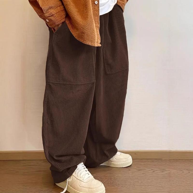 Autumn Winter Men s Beige Corduroy Wide Leg Pants Casual Loose Balloon Trousers Pockets 2XL коричневий
Autumn Winter Men s Beige Corduroy Wide Leg Pants Casual Loose Balloon Trousers Pockets 2XL коричневий