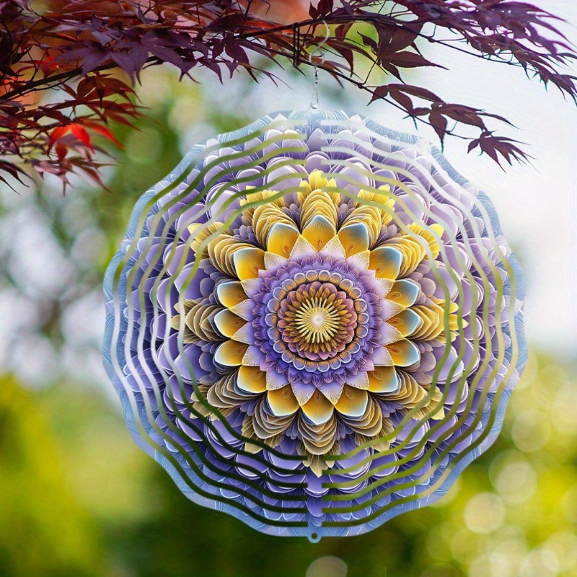 10 Inch Metal Wind Spinner with 360 Hook Vibrant Purple Yellow Floral Design Outdoor Garden Decor for Patio Balcony Courtyard All Season 01A
10 Inch Metal Wind Spinner with 360 Hook Vibrant Purple Yellow Floral Design Outdoor Garden Decor for Patio Balcony Courtyard All Season 01A