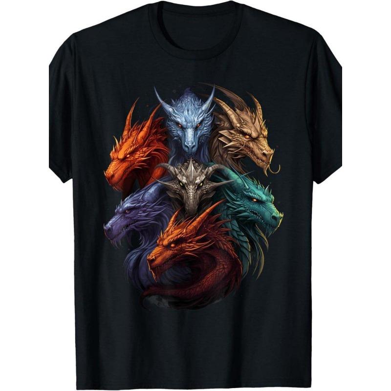 European sizes Men s Black Dragon Graphic TShirt with Vibrant Blue & Orange Dragon Print Casual Shirt Round Neck Fantasy for Men AllSeason Comfort Fit 2XL чёрный
European sizes Men s Black Dragon Graphic TShirt with Vibrant Blue & Orange Dragon Print Casual Shirt Round Neck Fantasy for Men AllSeason Comfort Fit 2XL чёрный