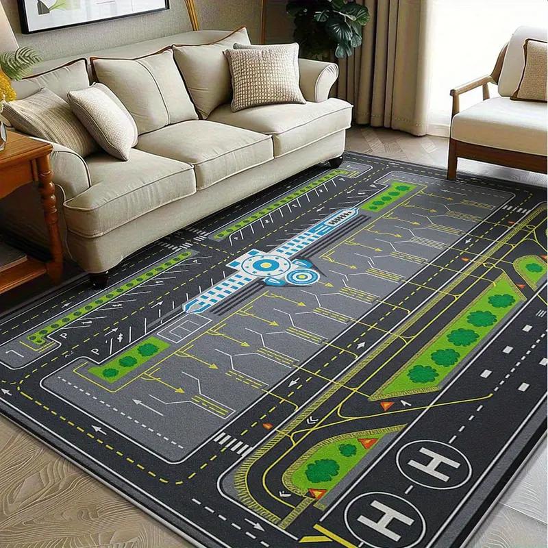 Living Room Carpet Abstract Airport Runway Patterns Carpets Machine-washable Floor Mat Anti-slip Soft Study and Bedroom Rug 50cm x 80cm
Living Room Carpet Abstract Airport Runway Patterns Carpets Machine-washable Floor Mat Anti-slip Soft Study and Bedroom Rug 50cm x 80cm