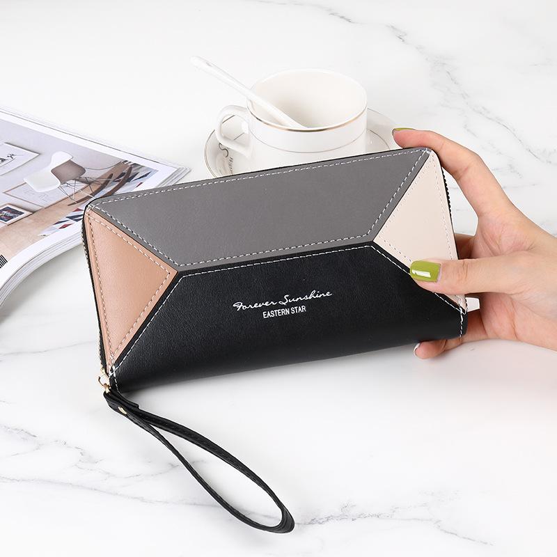 New women s wallet long zipper solid color simple multi-card multi-function student hand wallet
New women s wallet long zipper solid color simple multi-card multi-function student hand wallet