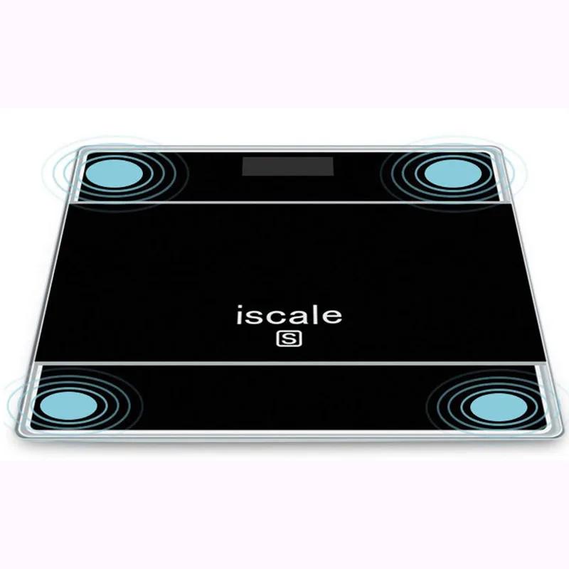 180 кг электронные весы для дома, интеллектуальные точные весы для тела, простые модные весы для взрослых, устройство для взвешивания 180Kg чёрный