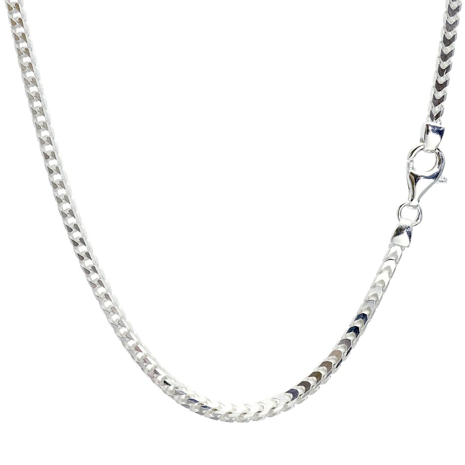 Sears Franco Chain Necklace, Silver SV 925, 3.0mm Wide, 45cm Long, sfn100-45
Sears Franco Chain Necklace, Silver SV 925, 3.0mm Wide, 45cm Long, sfn100-45
